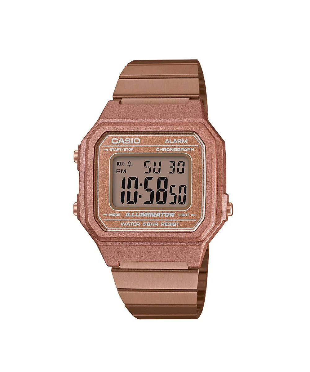 Reloj Casio digital pulso metálico oro rosa referencia B650WC-5ADF