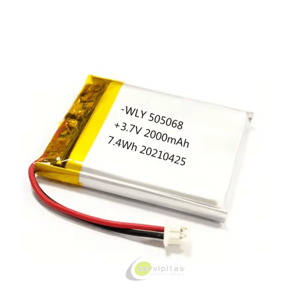 batería recargable LiPo 505068 3.7V 2000mAh