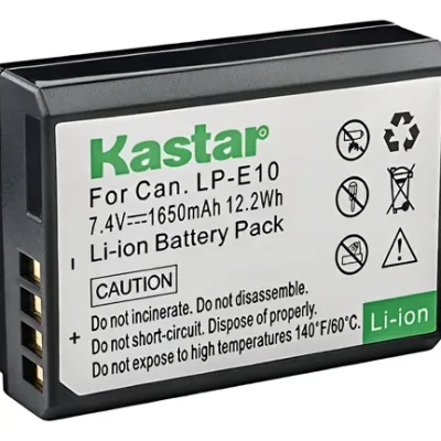 Batería Kastar LP-E10 7.4V 1650mAh para cámaras Canon